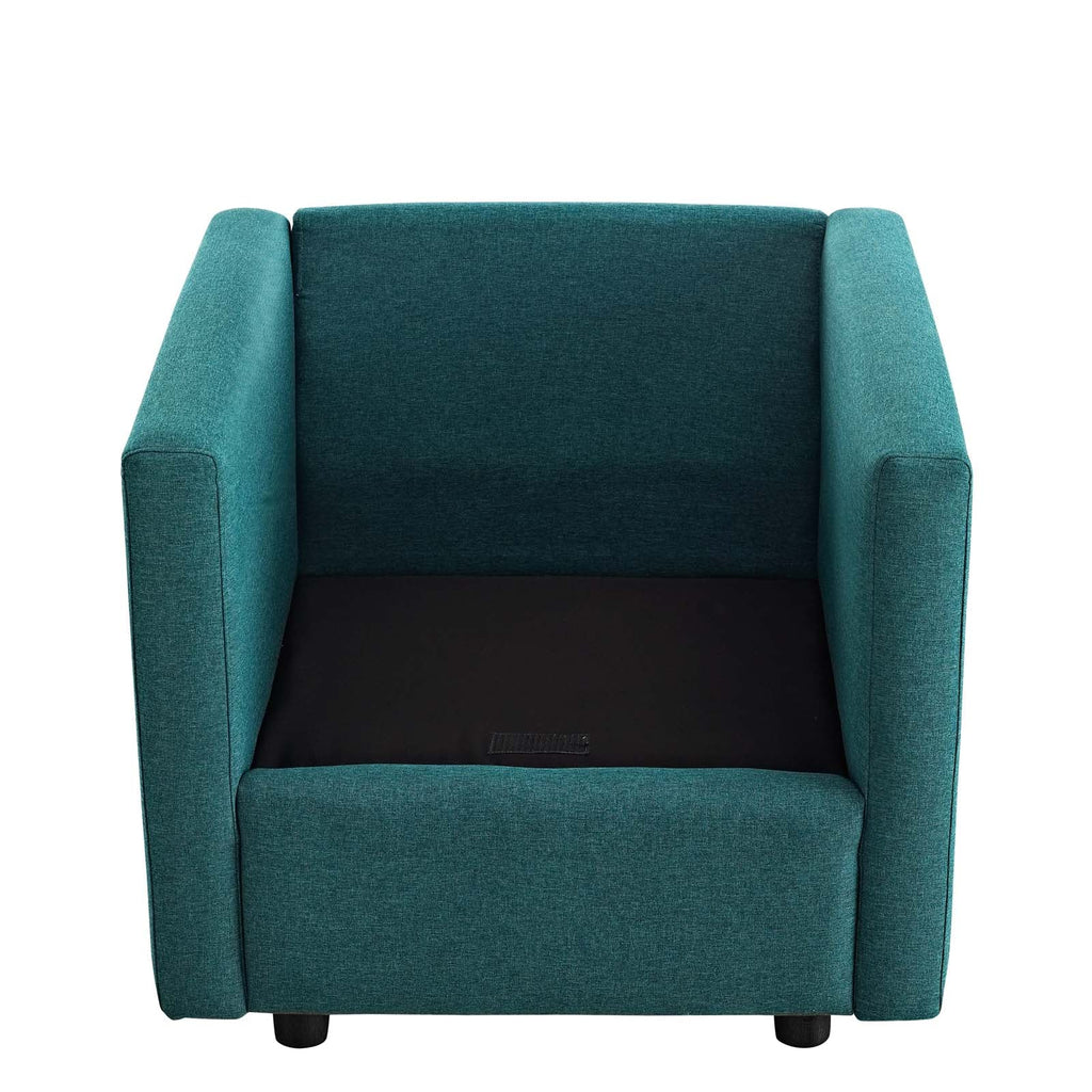 Activate Upholstered Fabric Armchair in Teal