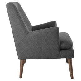 Leisure Upholstered Lounge Chair in Gray