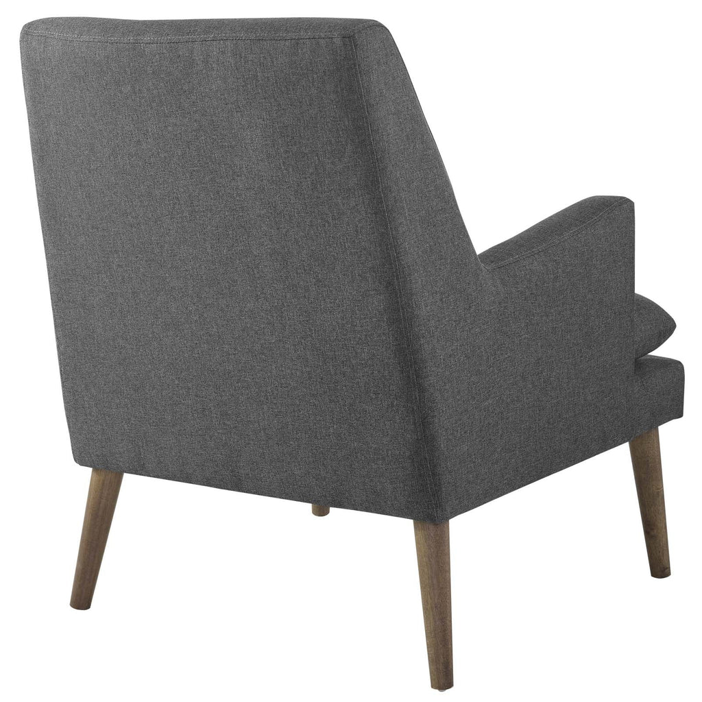 Leisure Upholstered Lounge Chair in Gray