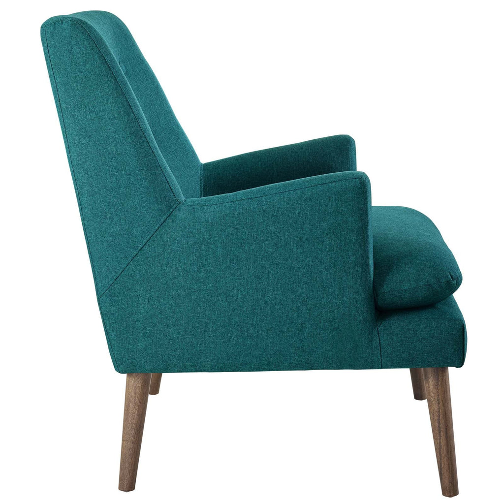 Leisure Upholstered Lounge Chair in Teal