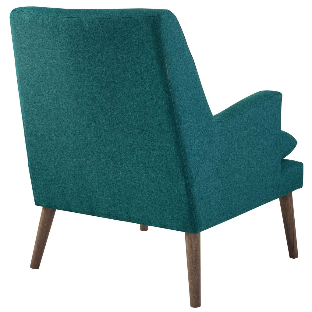 Leisure Upholstered Lounge Chair in Teal