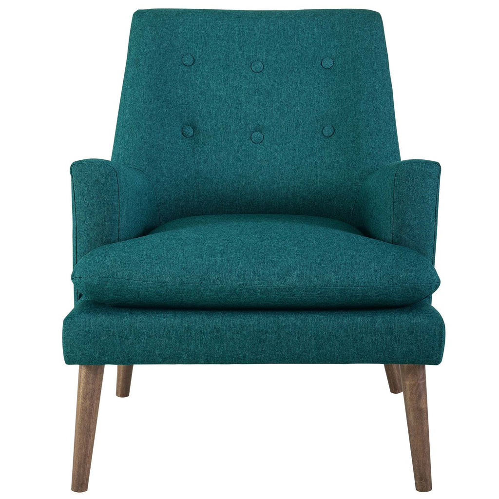 Leisure Upholstered Lounge Chair in Teal