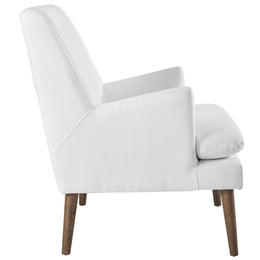 Leisure Upholstered Lounge Chair in White