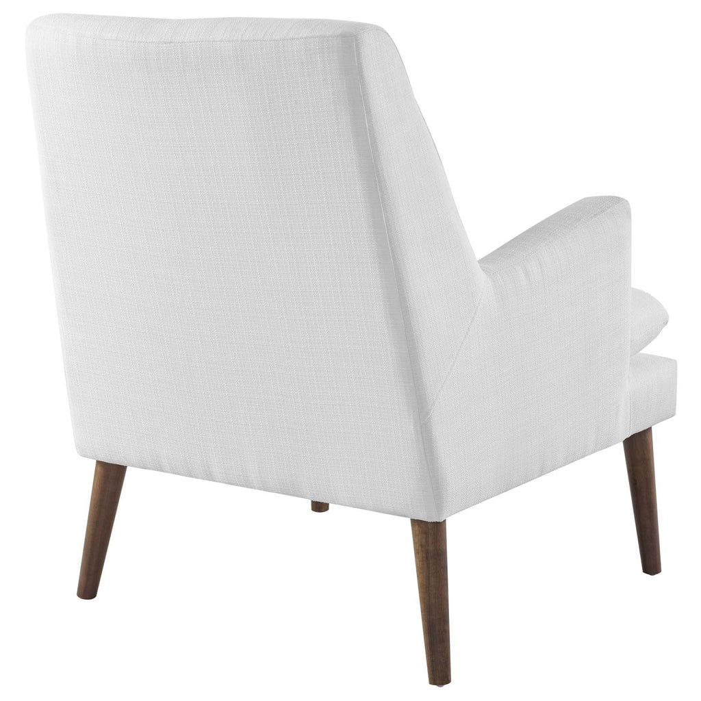 Leisure Upholstered Lounge Chair in White