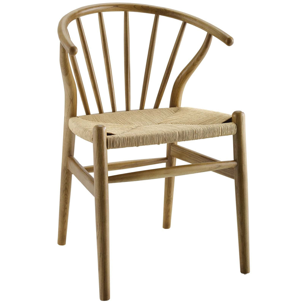 Flourish Spindle Wood Dining Side Chair in Natural
