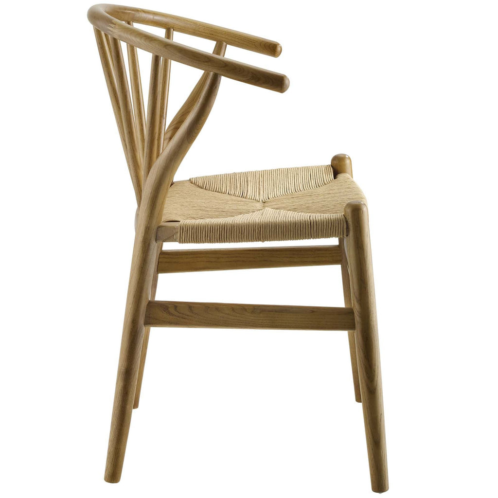 Flourish Spindle Wood Dining Side Chair in Natural