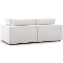 Commix Down Filled Overstuffed 2 Piece Sectional Sofa Set in Beige