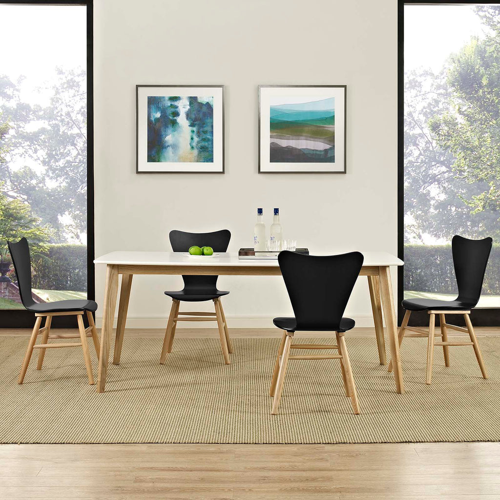 Cascade Dining Chair Set of 4 in Black