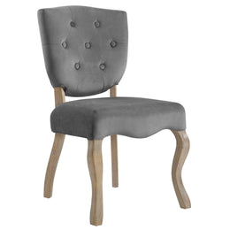Array Dining Side Chair Set of 2 in Gray