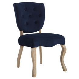 Array Dining Side Chair Set of 2 in Midnight Blue