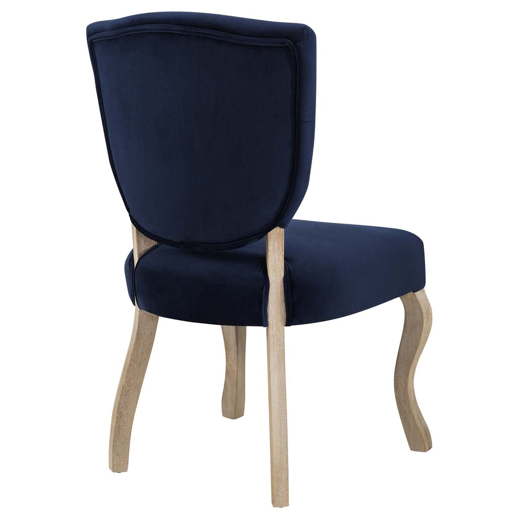 Array Dining Side Chair Set of 2 in Midnight Blue