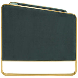 Visualize Accent Club Lounge Performance Velvet Armchair in Green