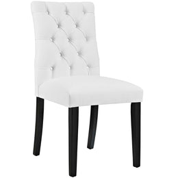 Duchess Dining Chair Vinyl Set of 2 in White