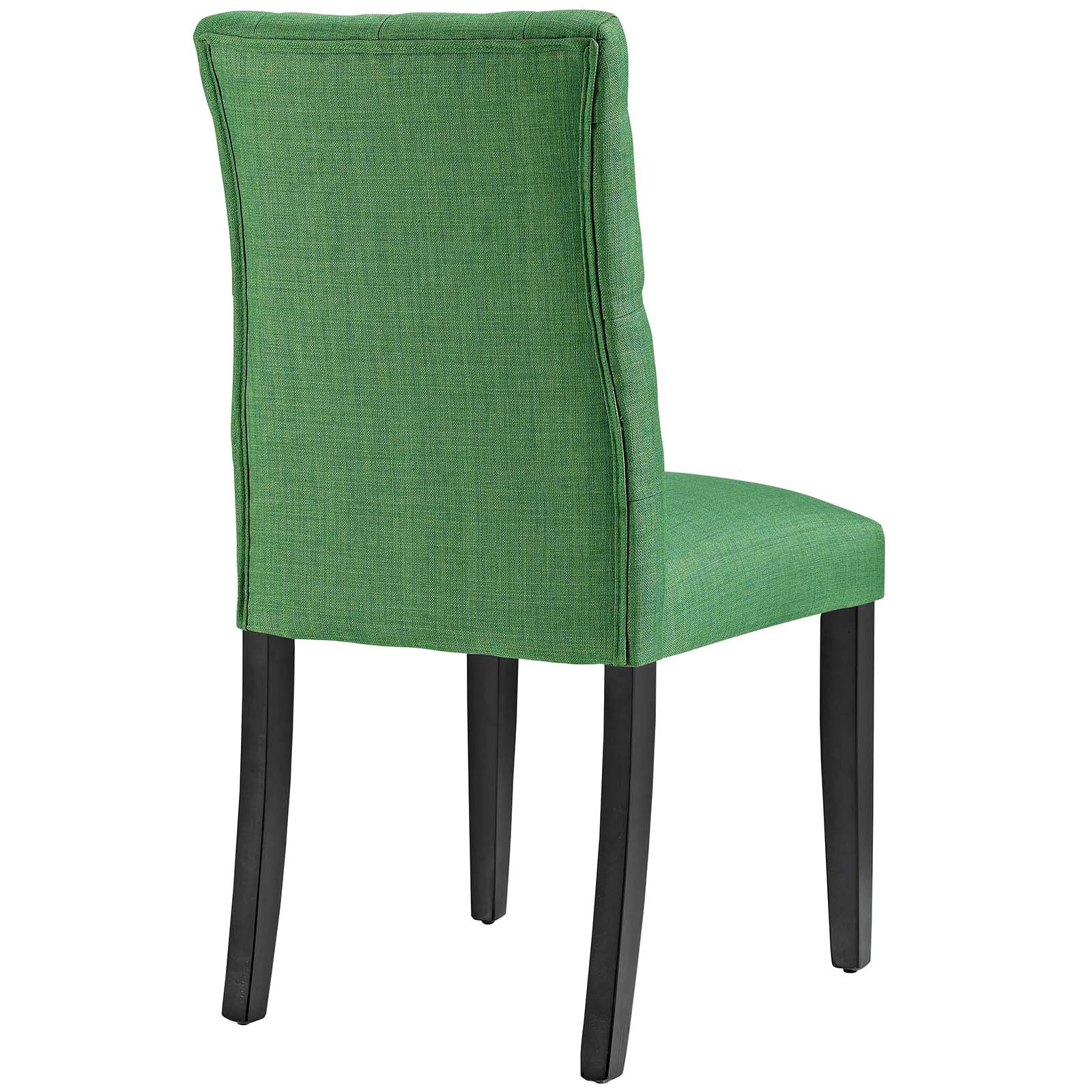 Duchess Dining Chair Fabric Set Of 2 In Green 0526