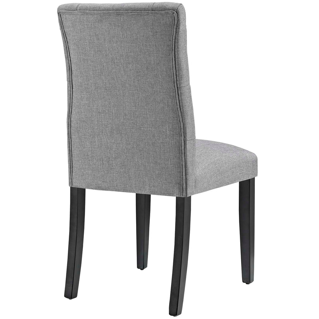 Duchess Dining Chair Fabric Set of 2 in Light Gray