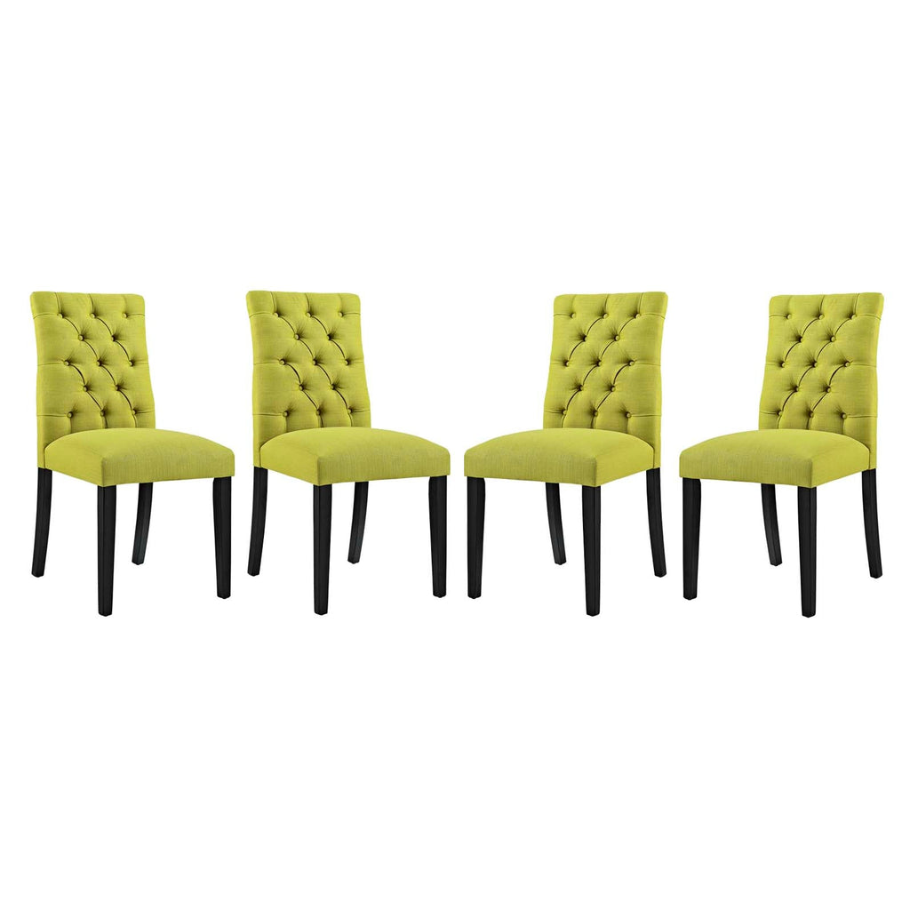 Duchess Dining Chair Fabric Set of 4 in Wheatgrass