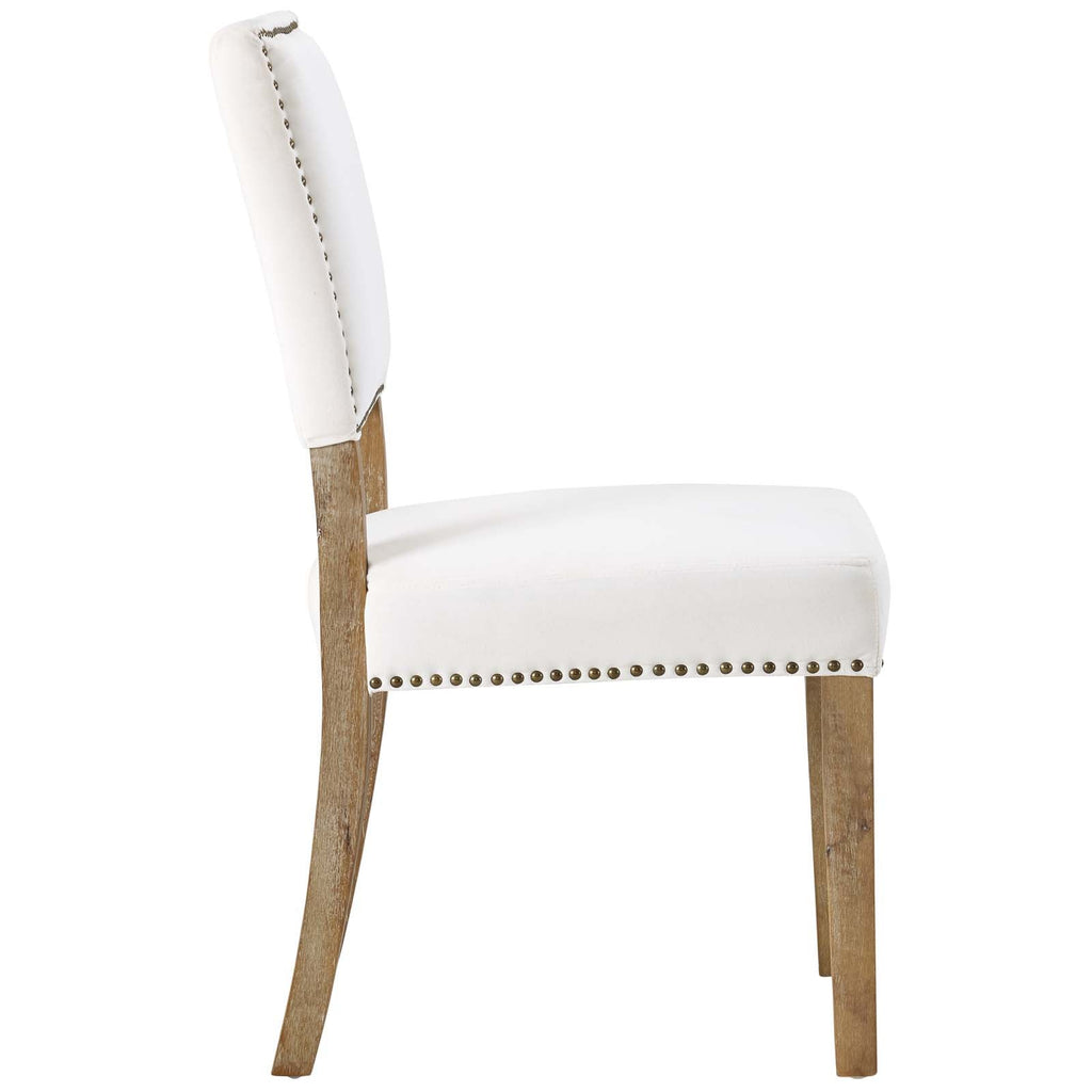 Oblige Dining Chair Wood Set of 2 in Ivory