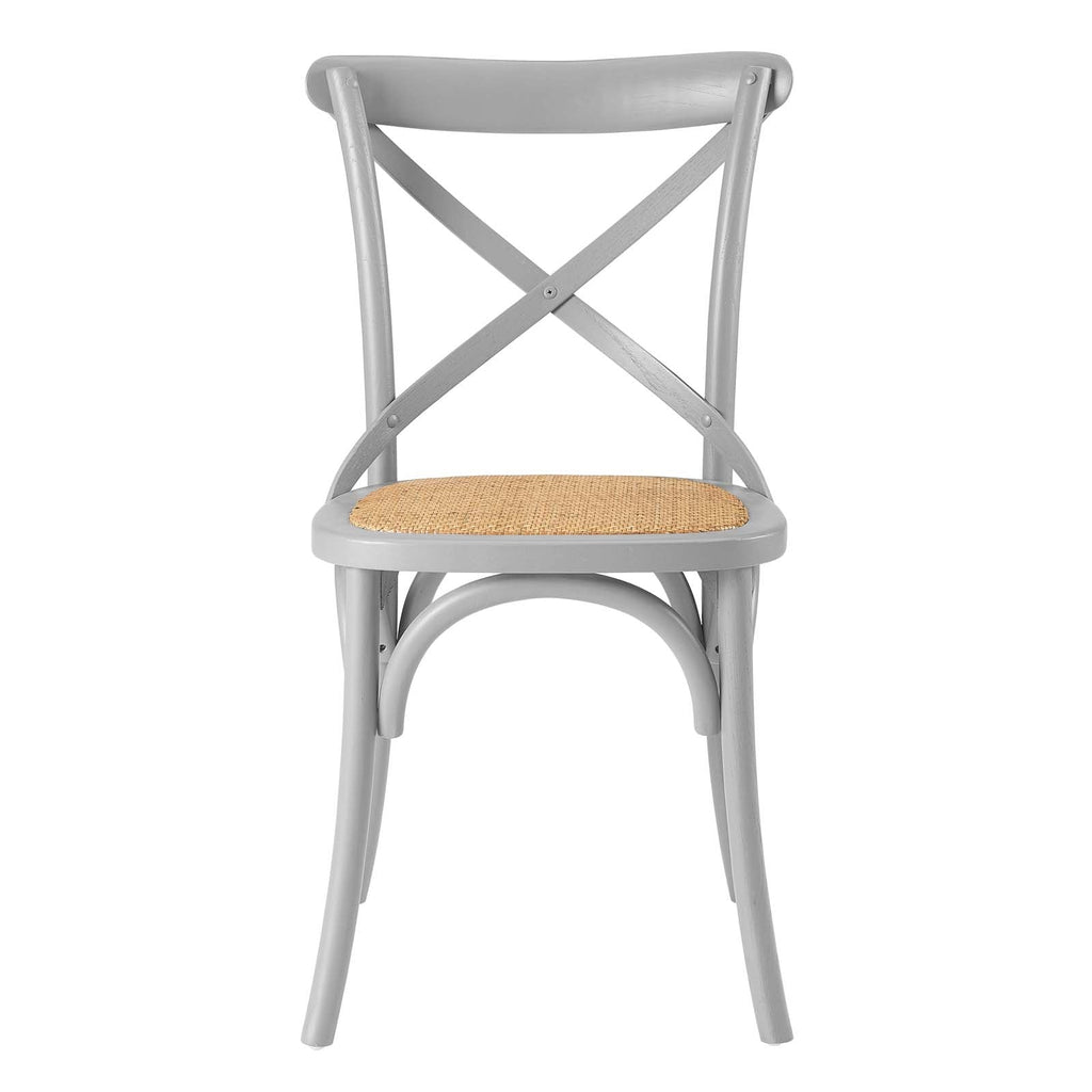 Gear Dining Side Chair Set of 2 in Light Gray