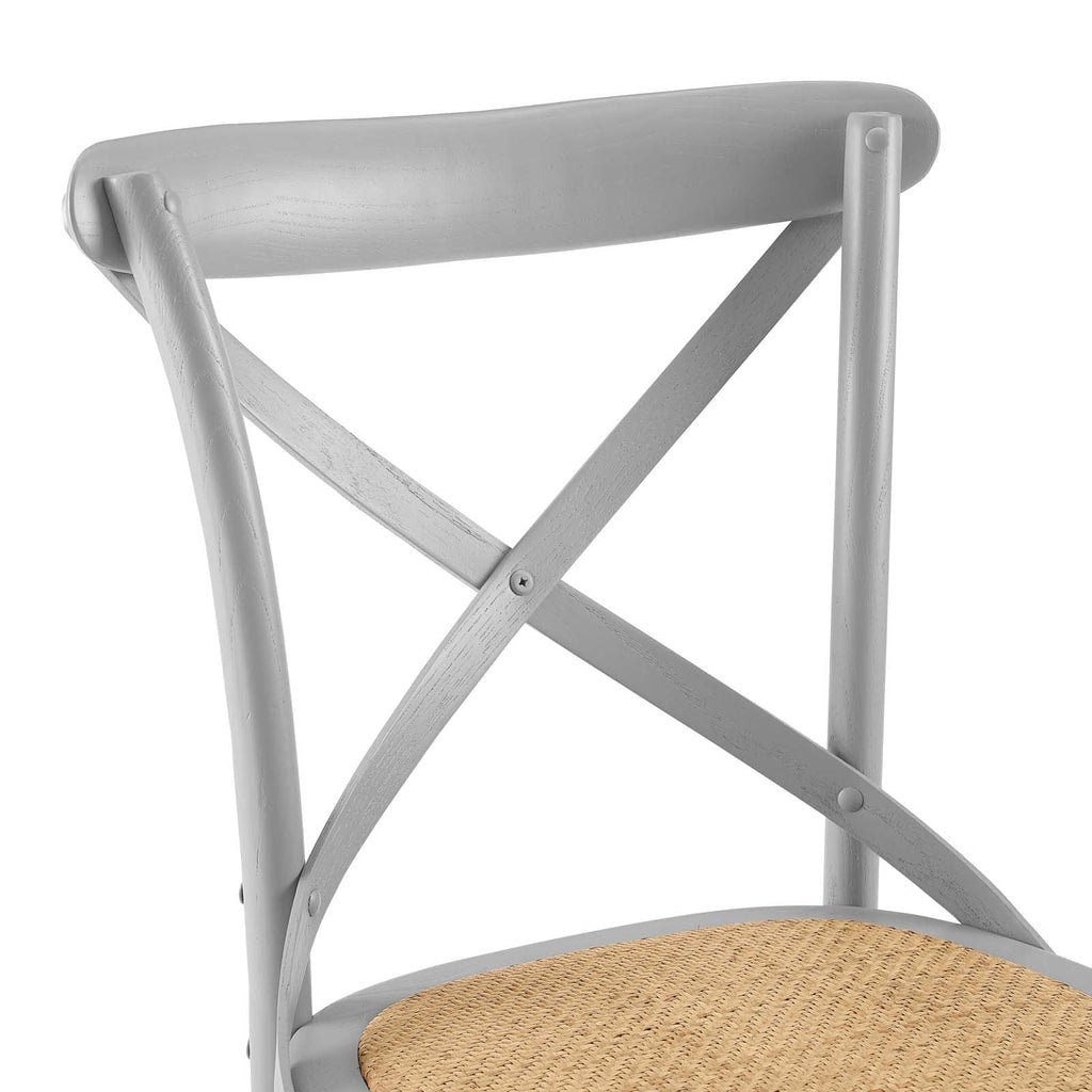 Gear Dining Side Chair Set of 2 in Light Gray