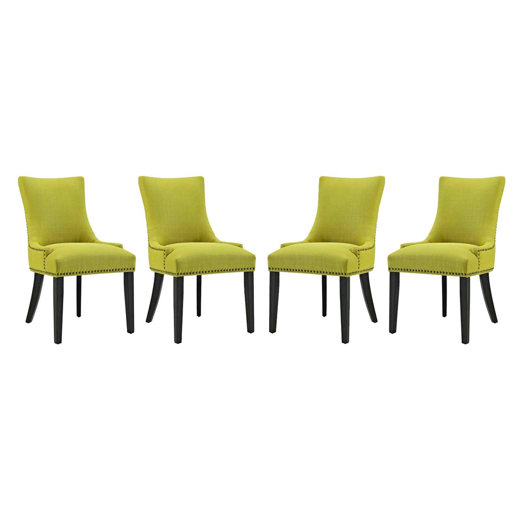 Marquis Dining Chair Fabric Set of 4 in Wheatgrass