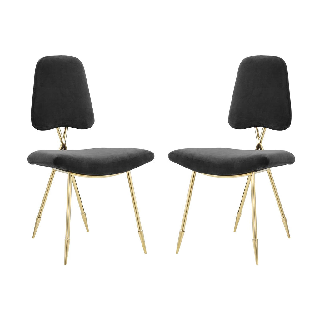 Ponder Dining Side Chair Set of 2 in Black