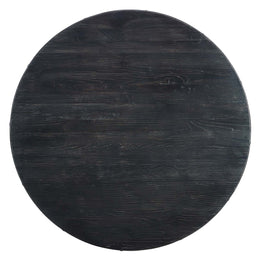 Drive 48" Round Wood Top Dining Table in Black Gold