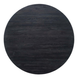 Drive 60" Round Wood Top Dining Table in Black Gold