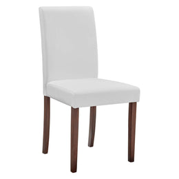 Prosper Faux Leather Dining Side Chair Set of 2 in White