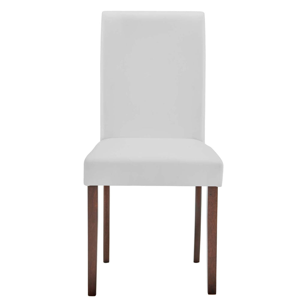 Prosper Faux Leather Dining Side Chair Set of 2 in White