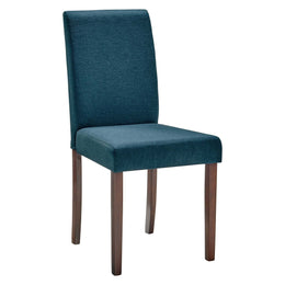 Prosper Upholstered Fabric Dining Side Chair Set of 2 in Blue