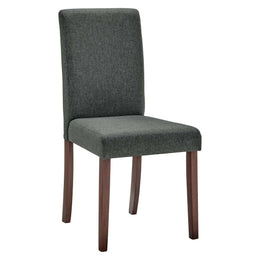 Prosper Upholstered Fabric Dining Side Chair Set of 2 in Gray