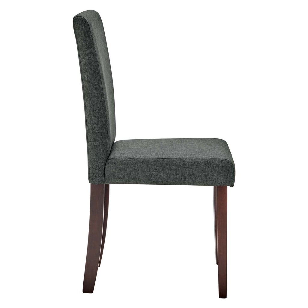 Prosper Upholstered Fabric Dining Side Chair Set of 2 in Gray