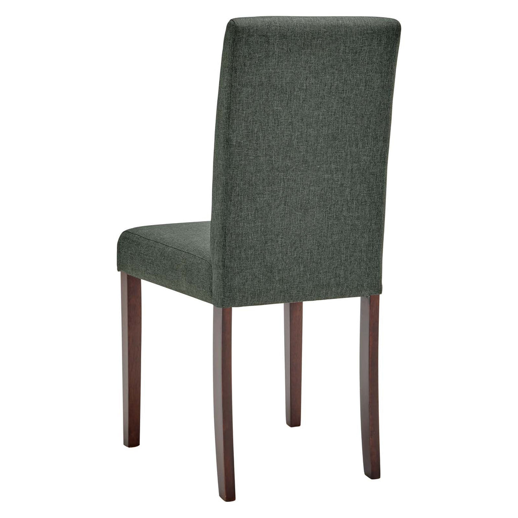 Prosper Upholstered Fabric Dining Side Chair Set of 2 in Gray