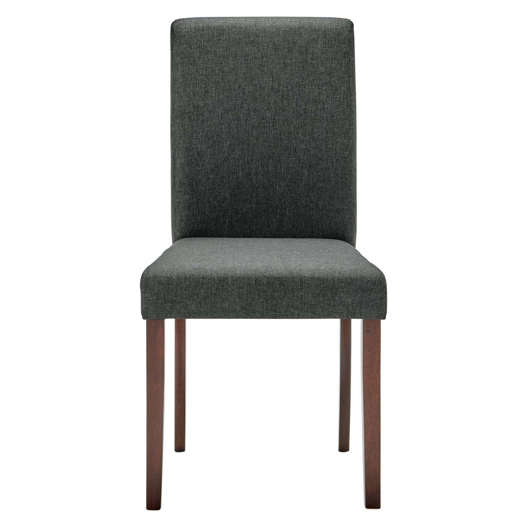 Prosper Upholstered Fabric Dining Side Chair Set of 2 in Gray