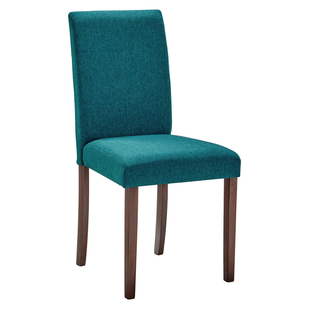 Prosper Upholstered Fabric Dining Side Chair Set of 2 in Teal