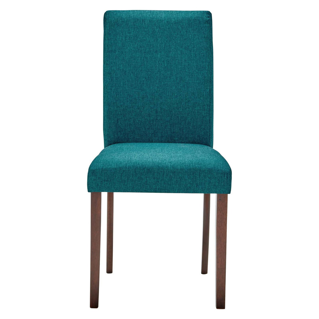 Prosper Upholstered Fabric Dining Side Chair Set of 2 in Teal