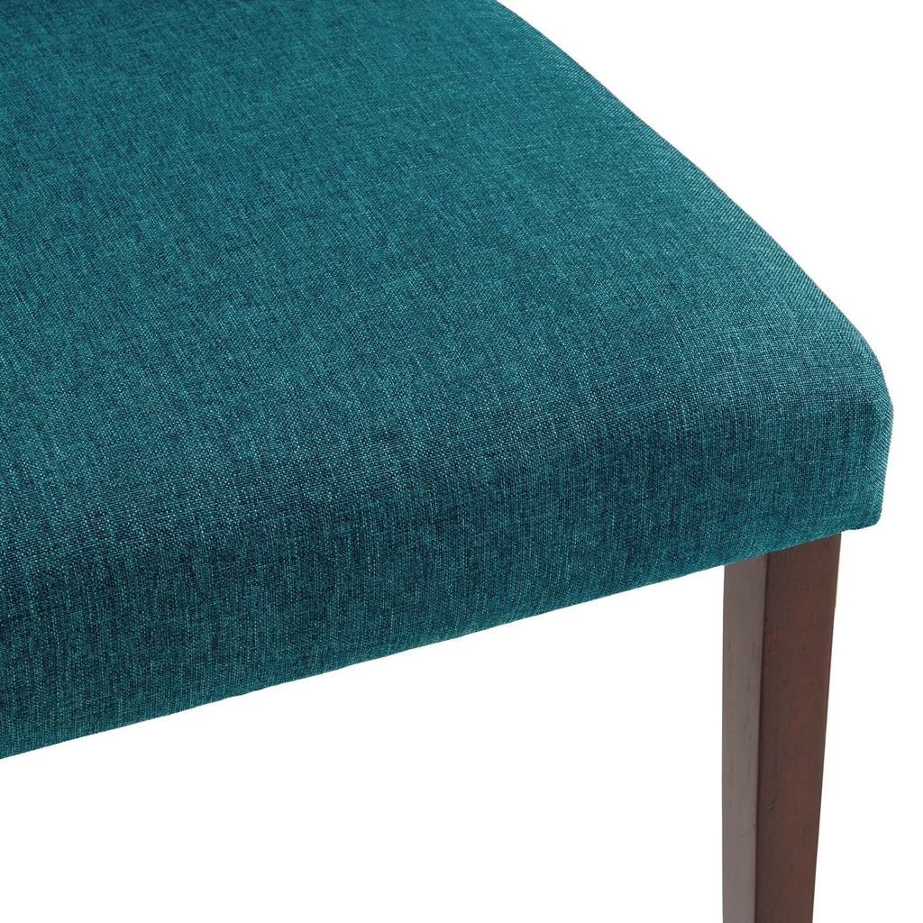 Prosper Upholstered Fabric Dining Side Chair Set of 2 in Teal