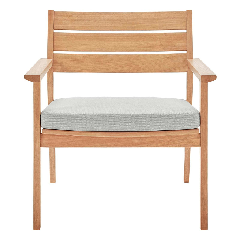 Breton Outdoor Patio Ash Wood Armchair