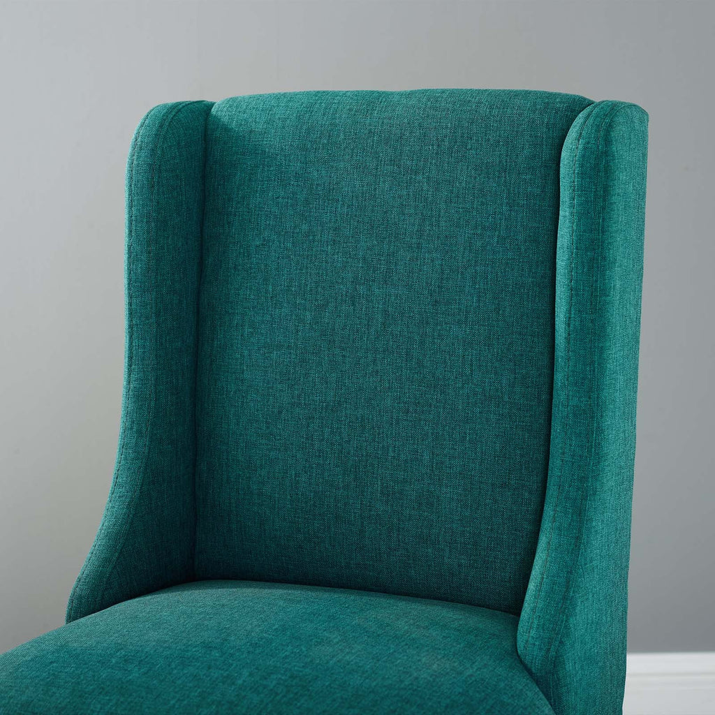 Baron Upholstered Fabric Counter Stool in Teal