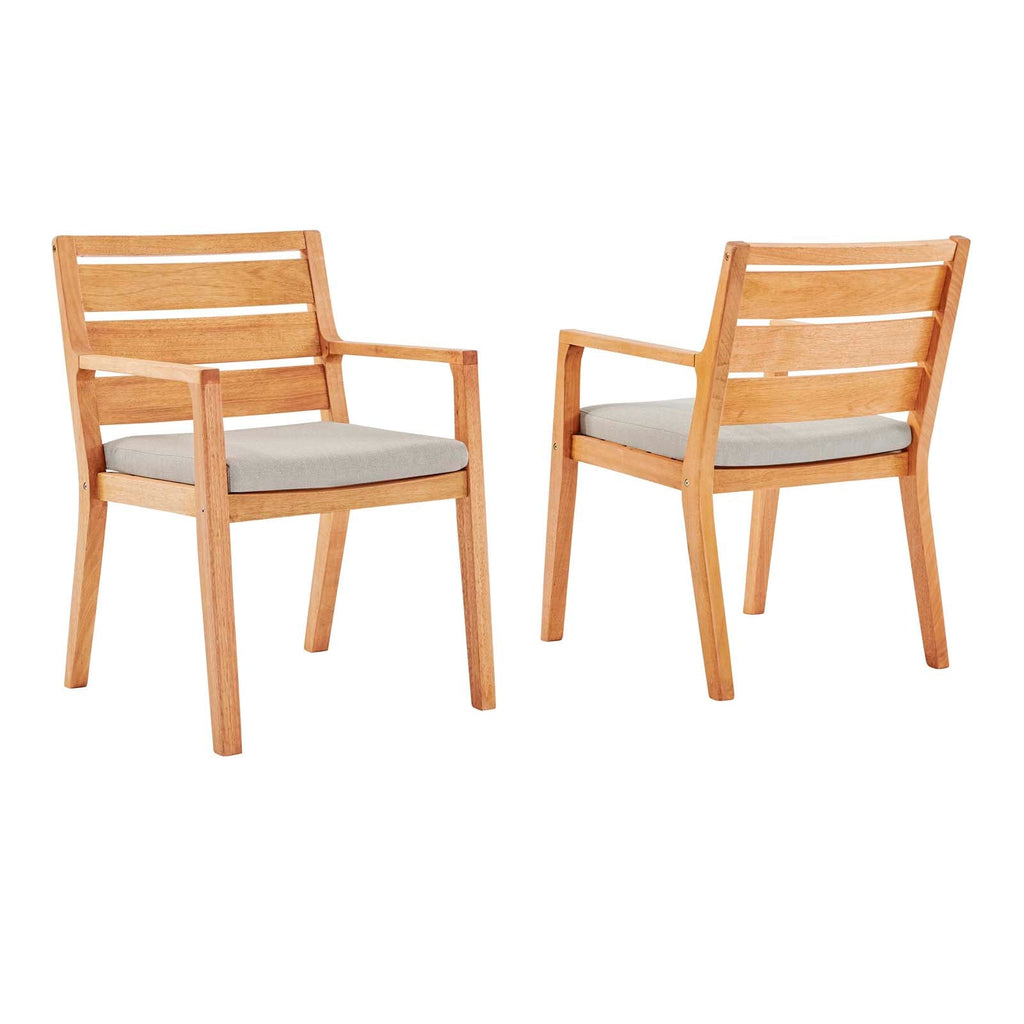 Portsmouth Outdoor Patio Karri Wood Armchair Set of 2