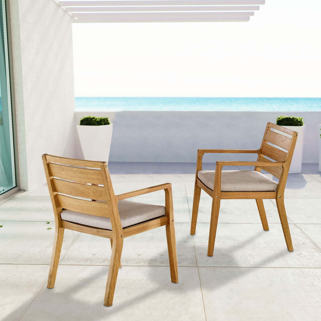 Portsmouth Outdoor Patio Karri Wood Armchair Set of 2