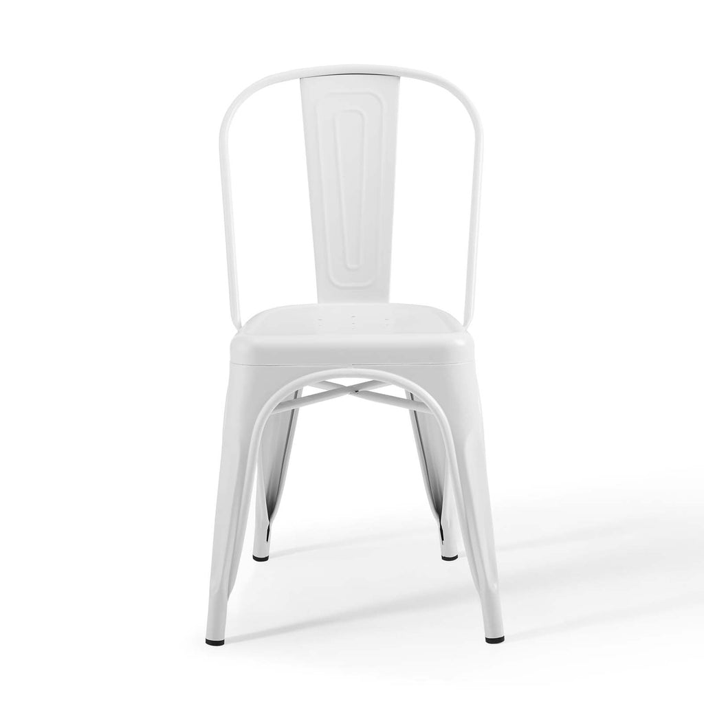 Promenade Bistro Dining Side Chair Set of 2 in White