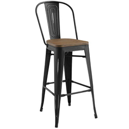 Promenade Bar Stool Set of 2 in Black-4