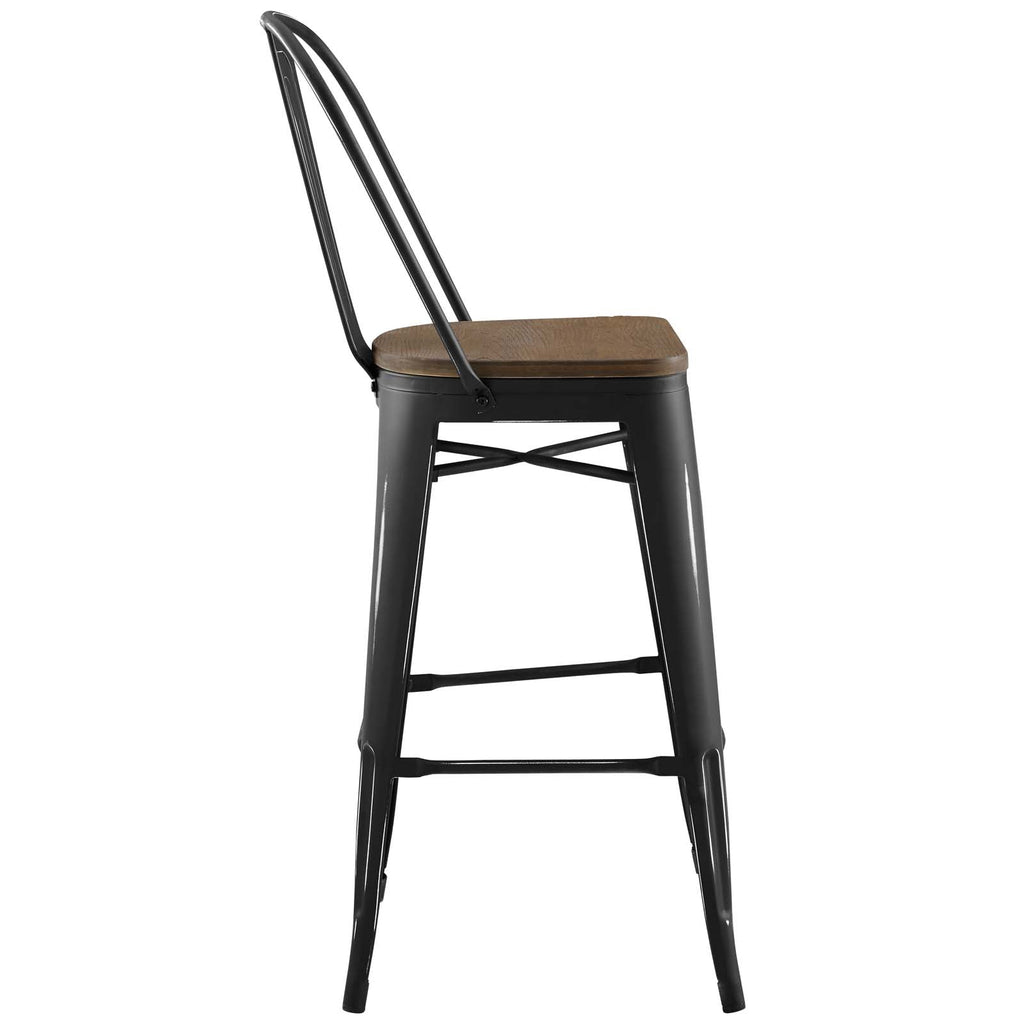 Promenade Bar Stool Set of 4 in Black-4