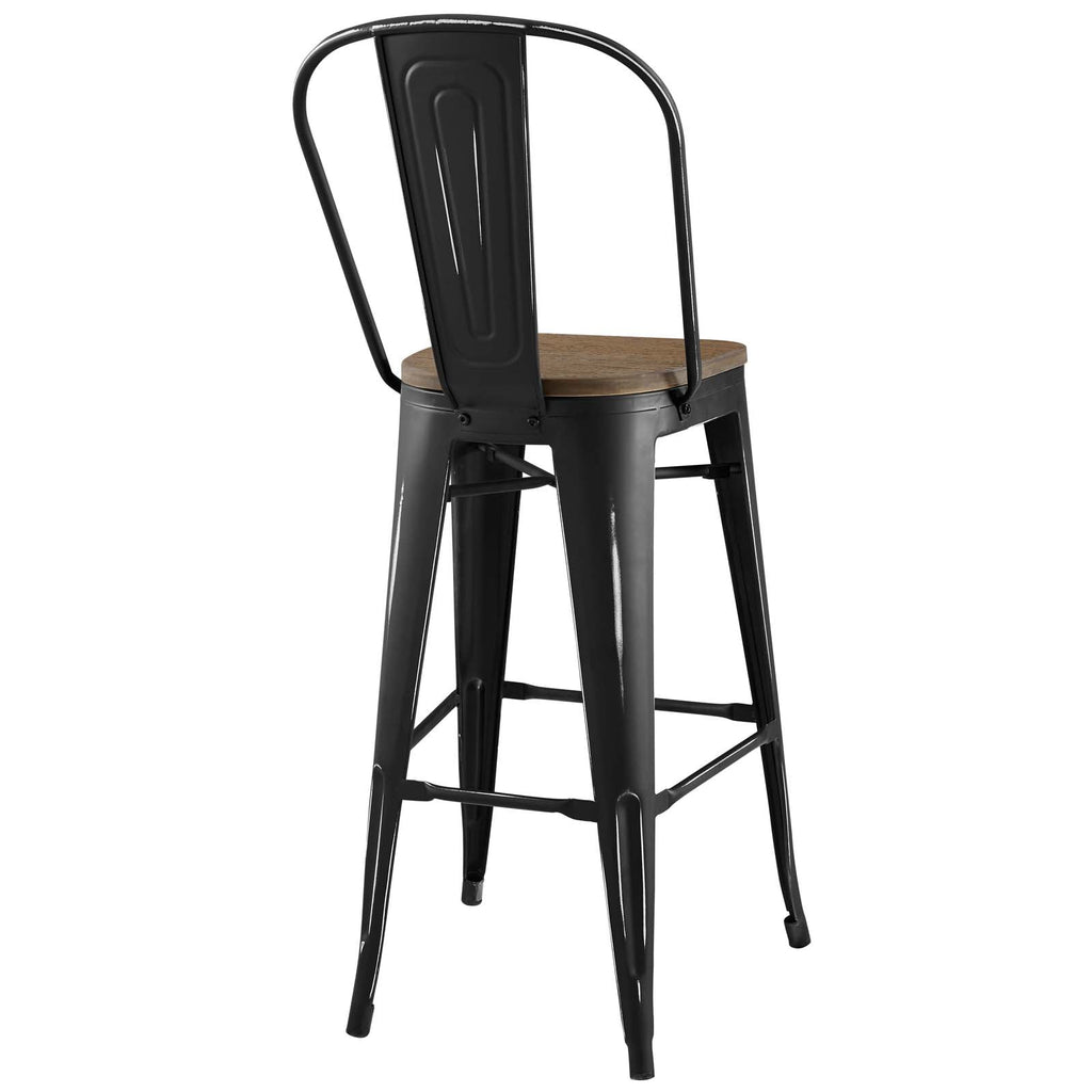 Promenade Bar Stool Set of 4 in Black-4