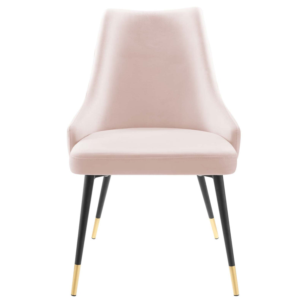 Adorn Tufted Performance Velvet Dining Side Chair in Pink