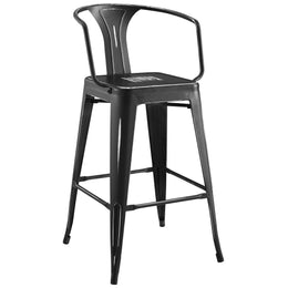 Promenade Bar Stool Set of 2 in Black-3