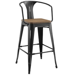 Promenade Bar Stool Set of 2 in Black-2