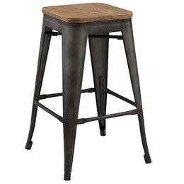 Promenade Counter Stool Set of 2 in Brown