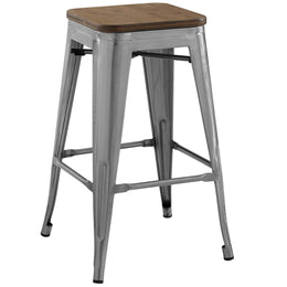 Promenade Counter Stool Set of 2 in Gunmetal